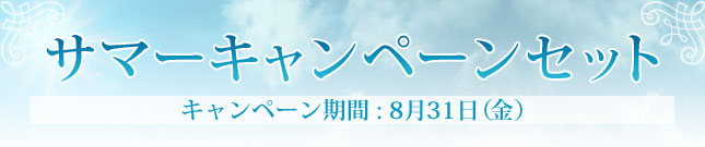 サマーキャンペーンセット　キャンペーン期間：8月31日(金)